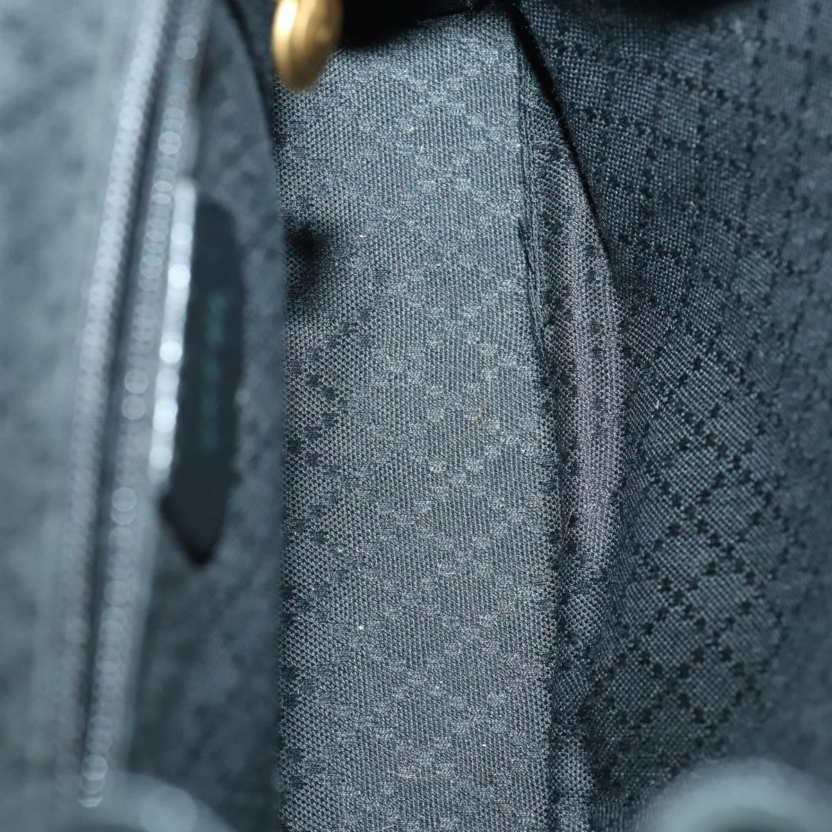 Gucci Gucci Bamboo Daim Black Suede Backpack Bag (Pre-Owned)