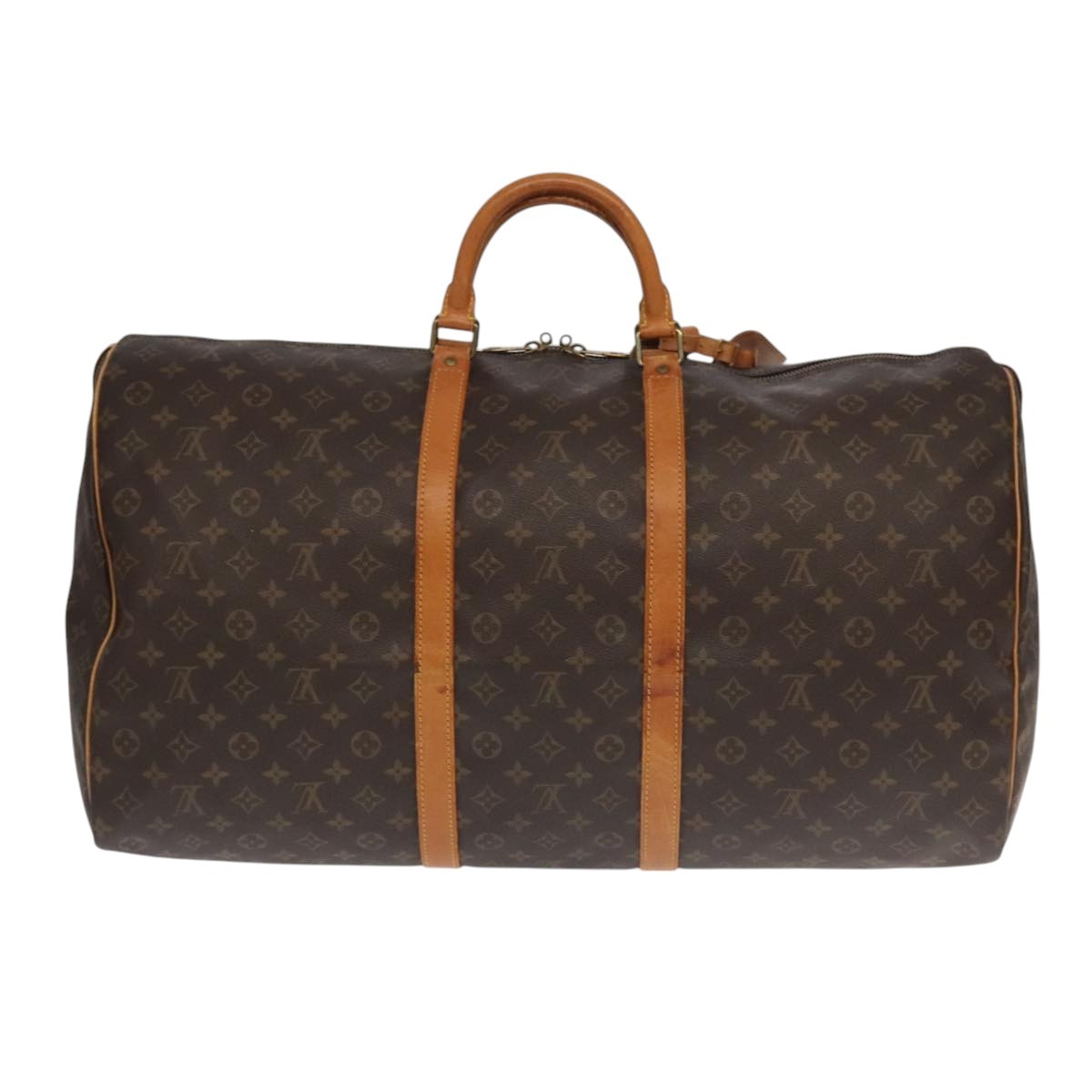 Louis Vuitton Keepall Monogram Canvas Brown Canvas Travel Bag Bag (Pre-Owned)