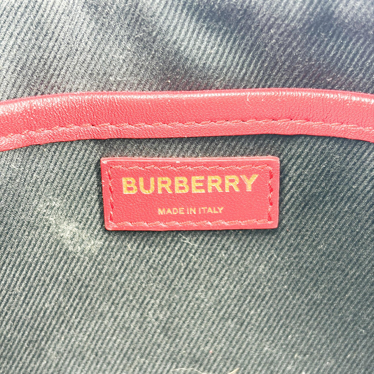 Burberry Tb Camera Quilted Leather Gold Leather Shoulder Bag Bag (Pre-Owned)