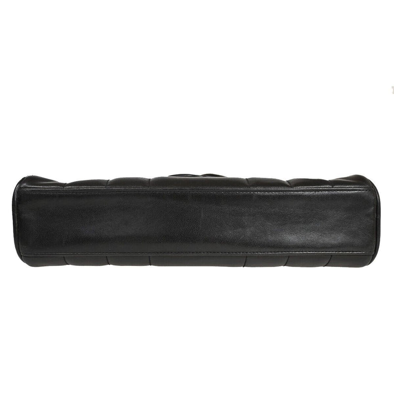 Chanel Mademoiselle Black Leather Shoulder Bag (Pre-Owned)