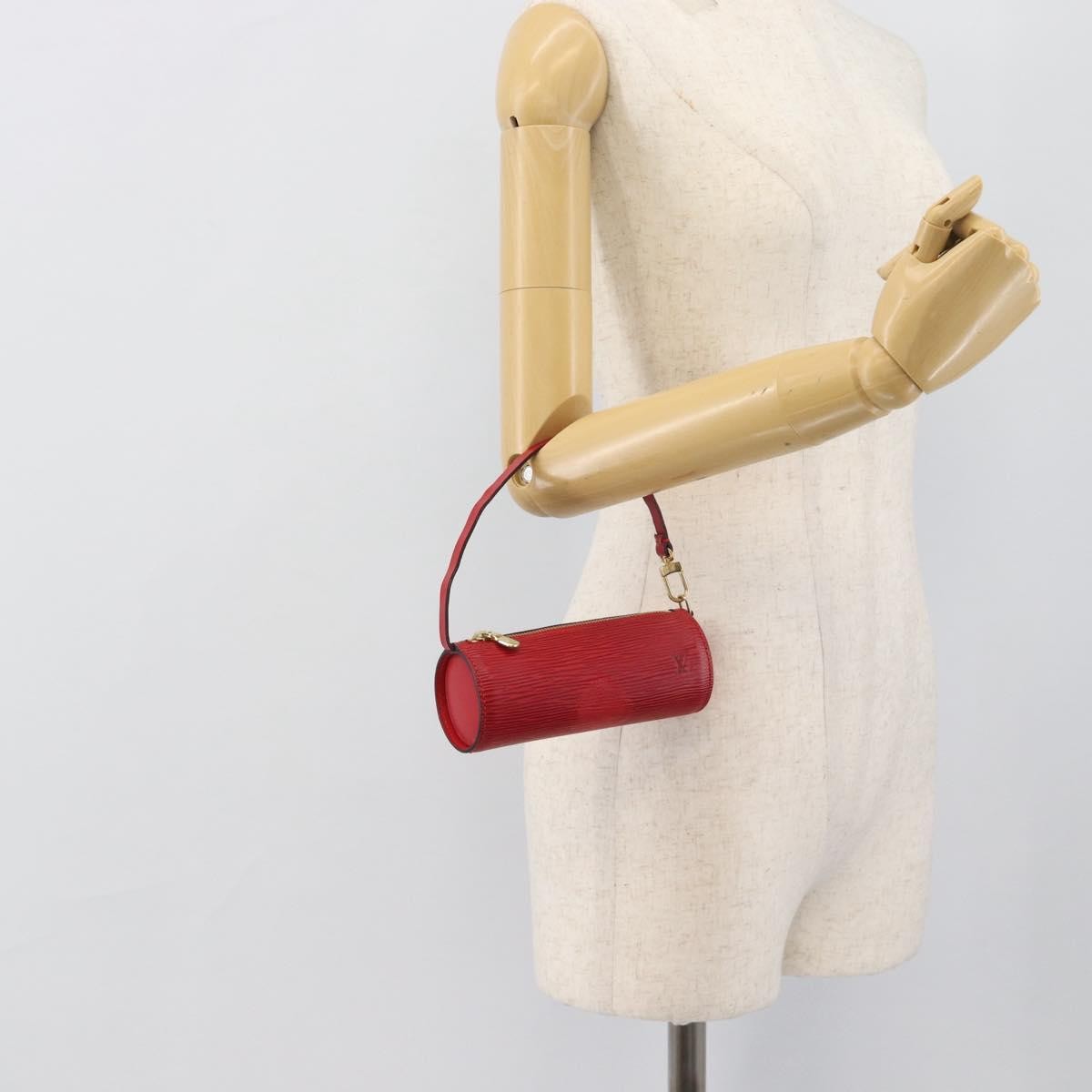 Louis Vuitton Soufflot Pochette Epi Leather Red Leather Clutche & Pouche Bag (Pre-Owned)