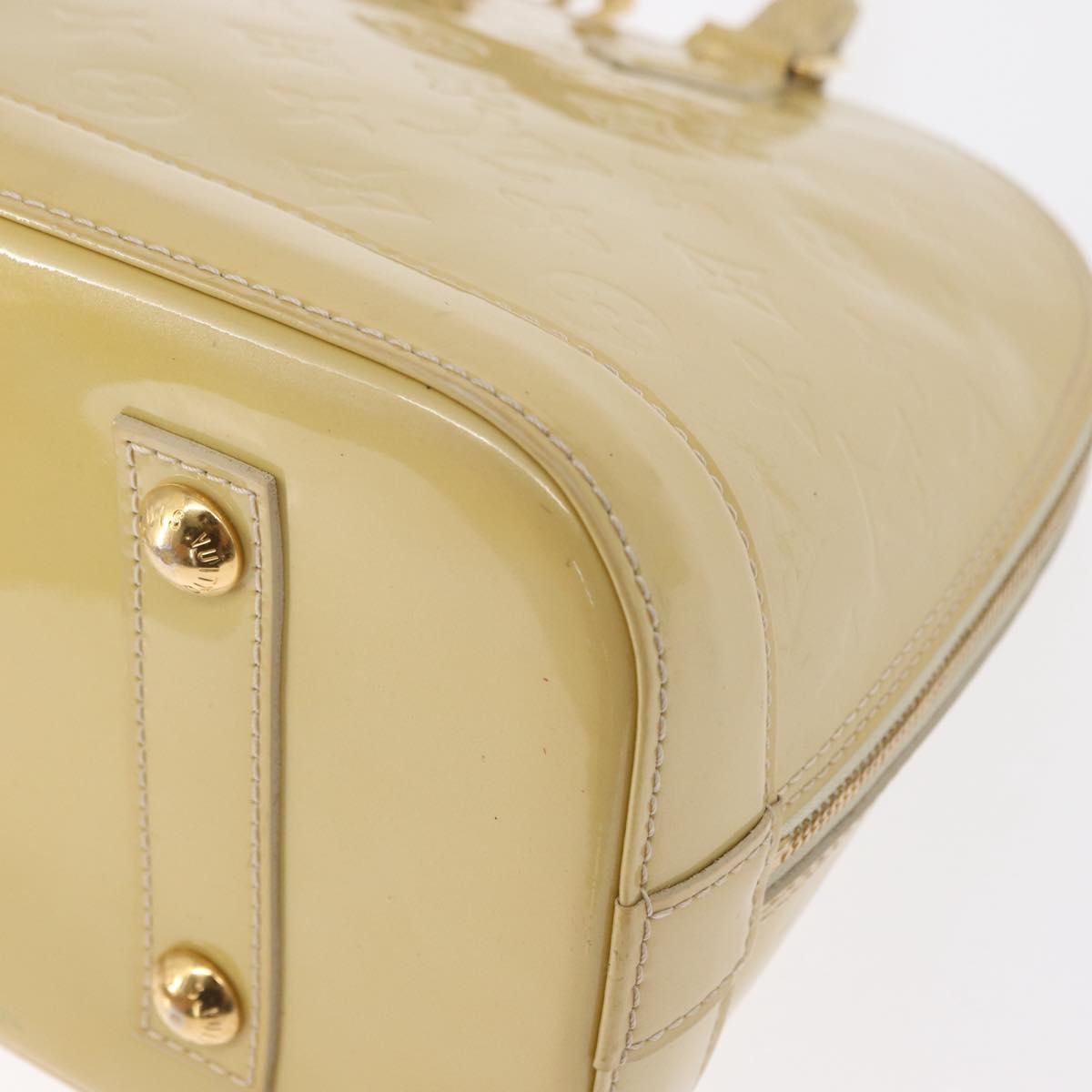 Louis Vuitton Alma Patent Leather Beige Patent_Leather Handbag (Pre-Owned)