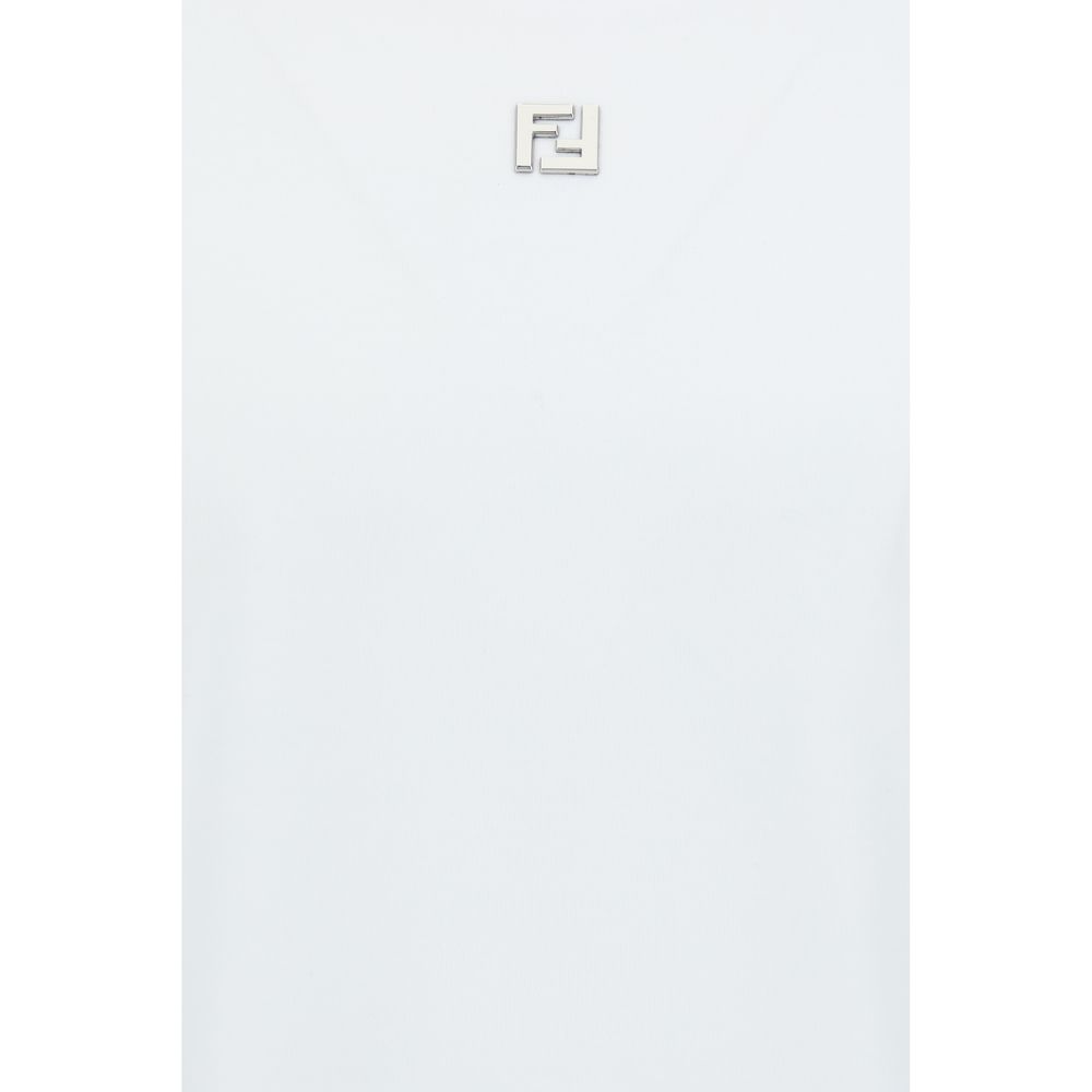 Fendi White Cotton Men's T-Shirt