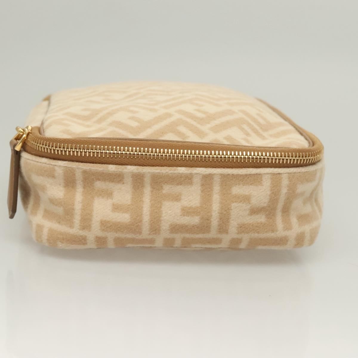 Celine Vintage Toiletry Macadam Coated Canvas Beige Canvas Toiletry Case Accessory (Pre-Owned)