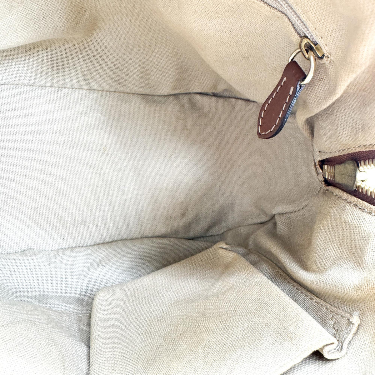 Burberry Orchard Haymarket Coated Canvas Brown Canvas Handbag (Pre-Owned)