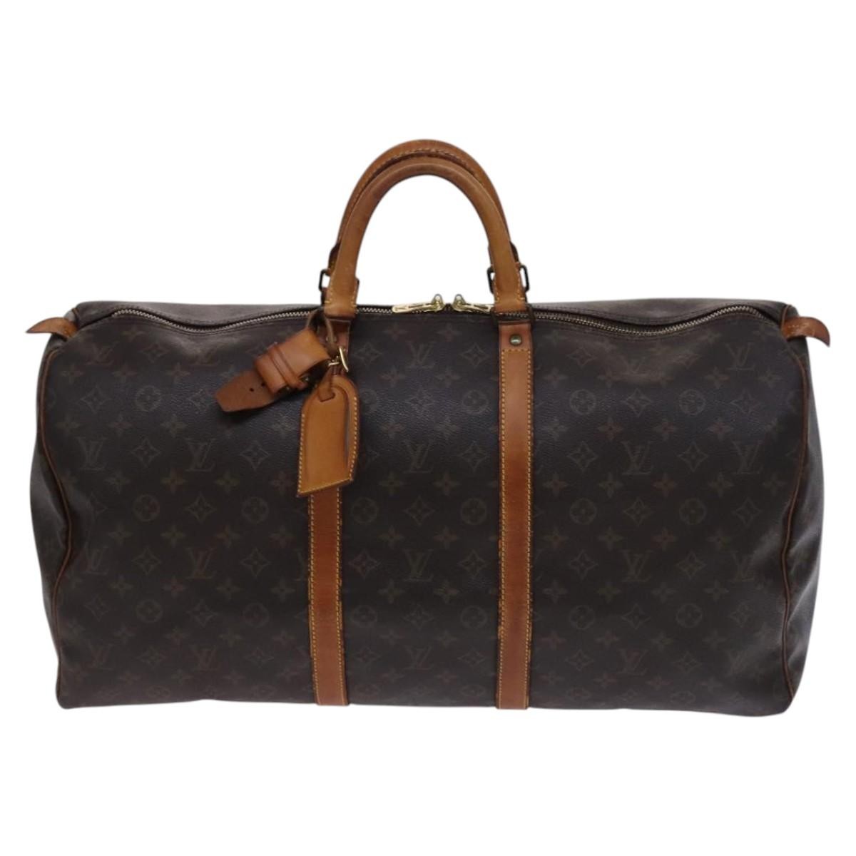 Louis Vuitton Keepall Monogram Canvas Brown Canvas Travel Bag Bag (Pre-Owned)