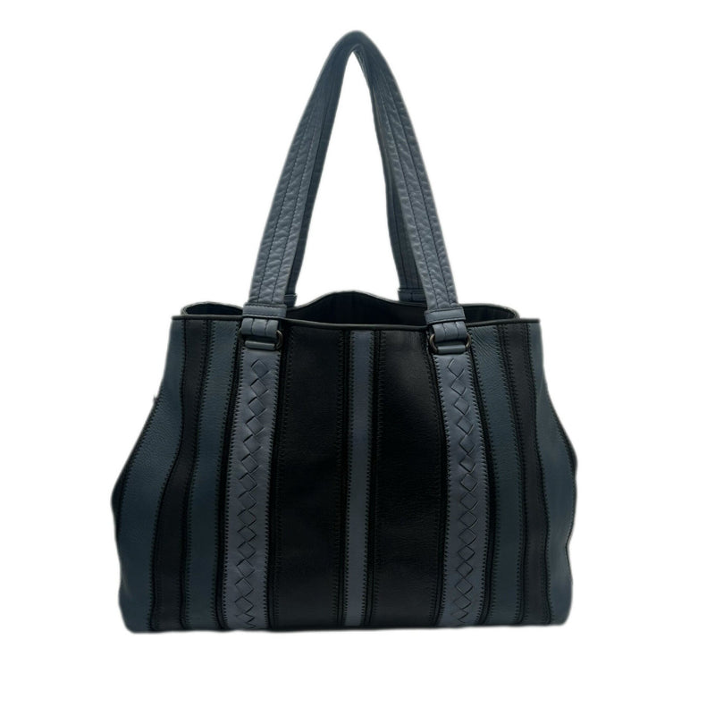 Bottega Veneta Navy Leather Tote Bag (Pre-Owned)