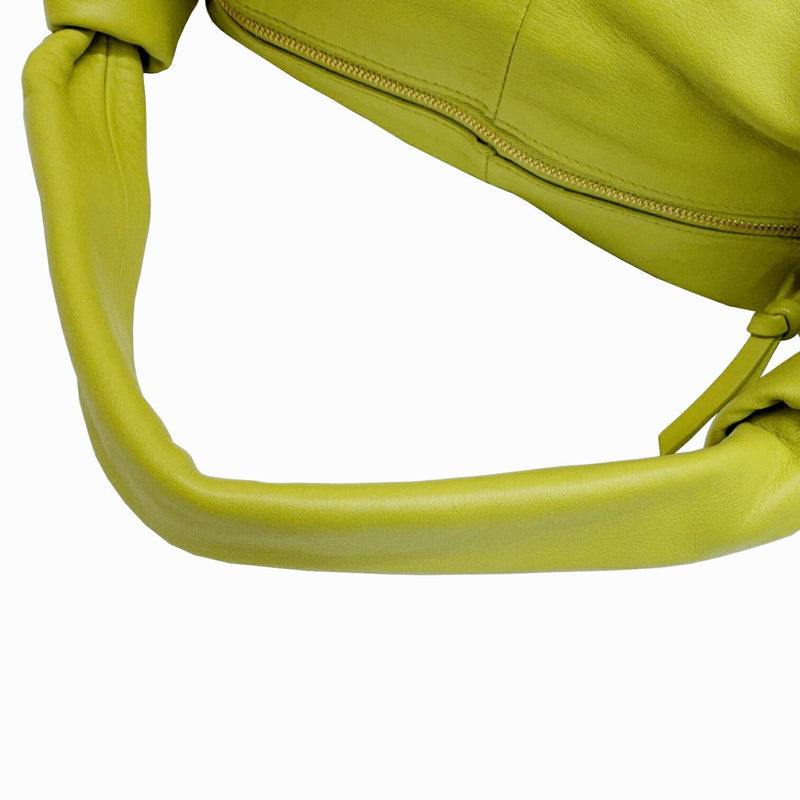 Bottega Veneta Green Leather Handbag (Pre-Owned)