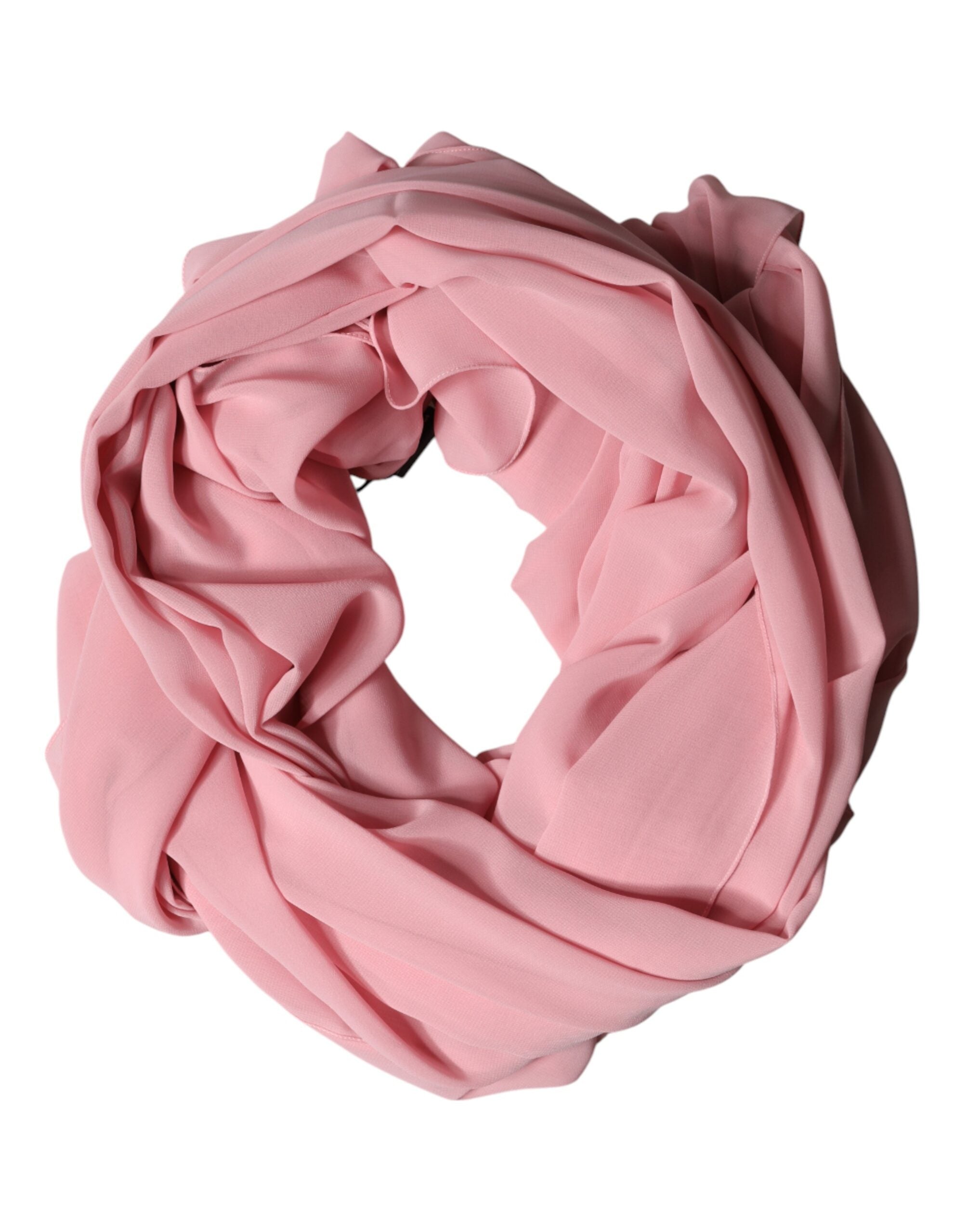 Dolce & Gabbana Pink Silk Stole Neck Wrap Shawl Men  Men's Scarf