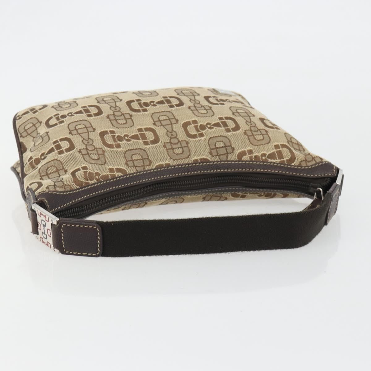 Gucci Vintage Top Handle Canvas Beige Canvas Handbag (Pre-Owned)