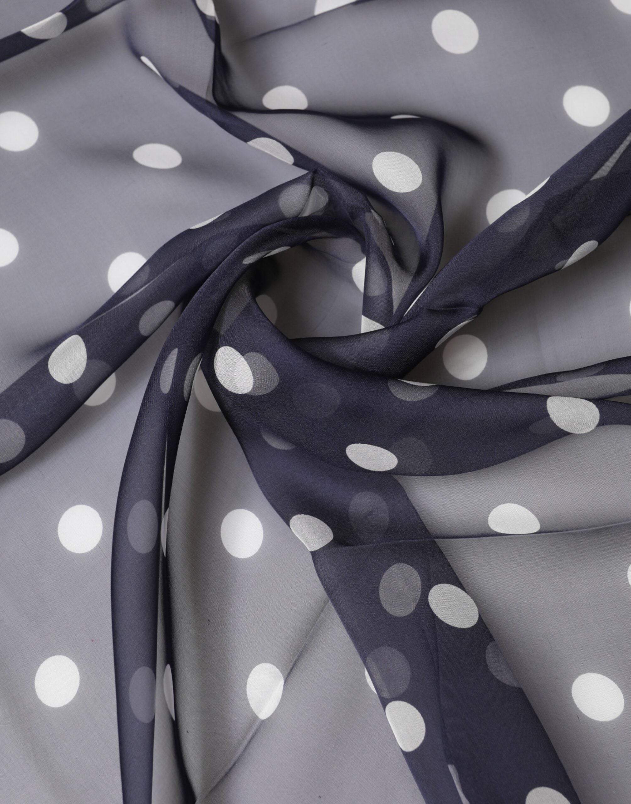 Dolce & Gabbana Blue Polka Dot Silk Square Foulard 91.5cm x 89.5cm Men's Scarf
