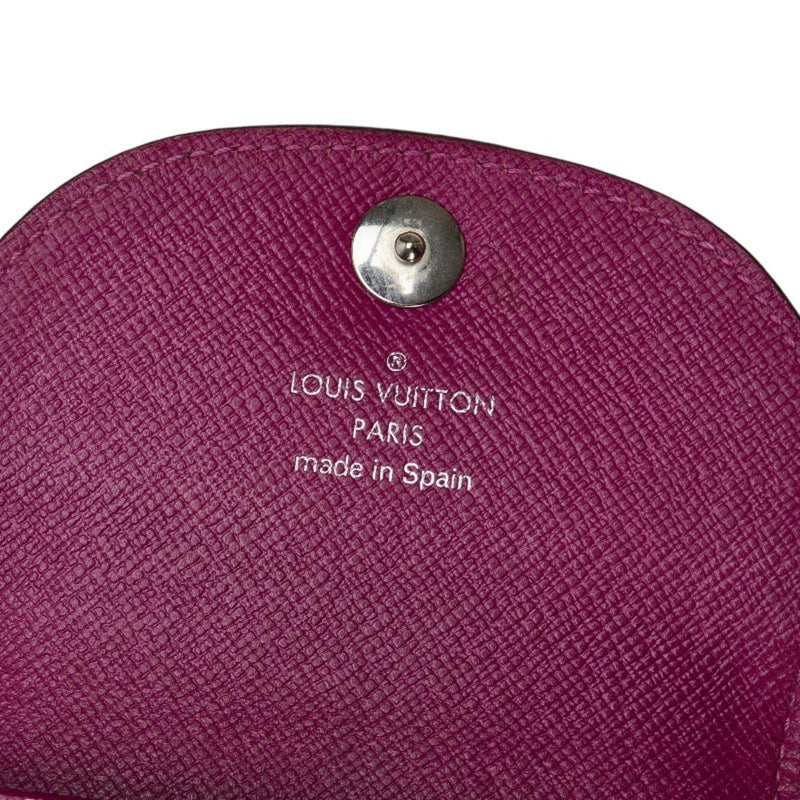 Louis Vuitton Porte-Monnaie Purple Leather Wallet  (Pre-Owned)