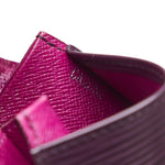 Louis Vuitton Porte-Monnaie Purple Leather Wallet  (Pre-Owned)