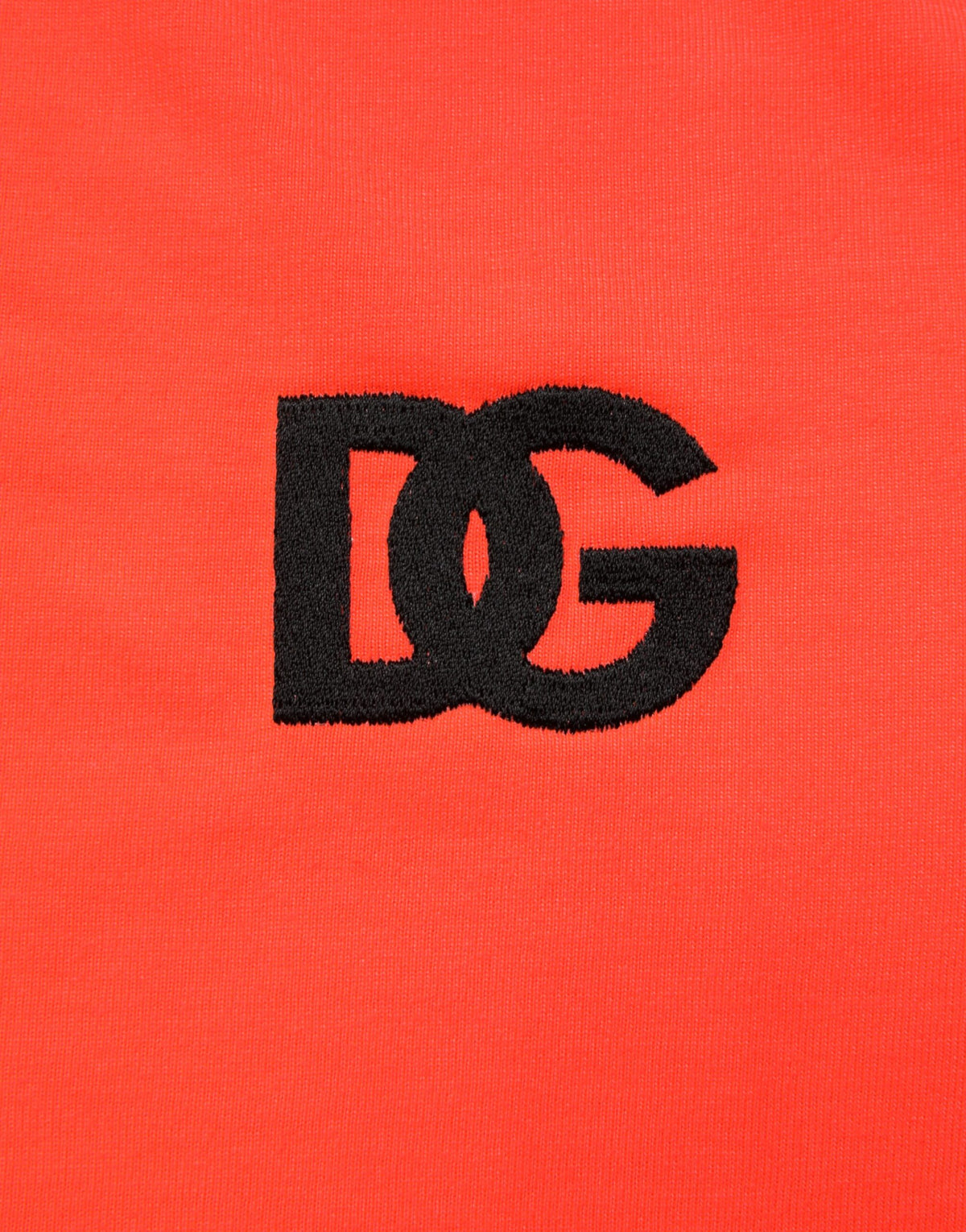Dolce & Gabbana Neon Orange Polyester Crew Neck Men Men's T-shirt