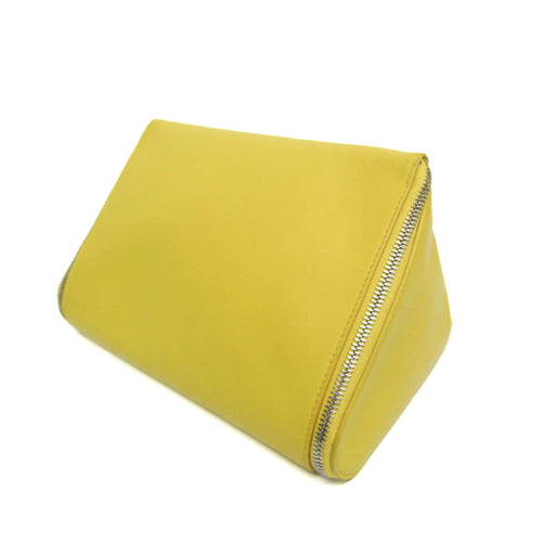 Bottega Veneta Organizer Yellow Leather Clutch Bag (Pre-Owned)