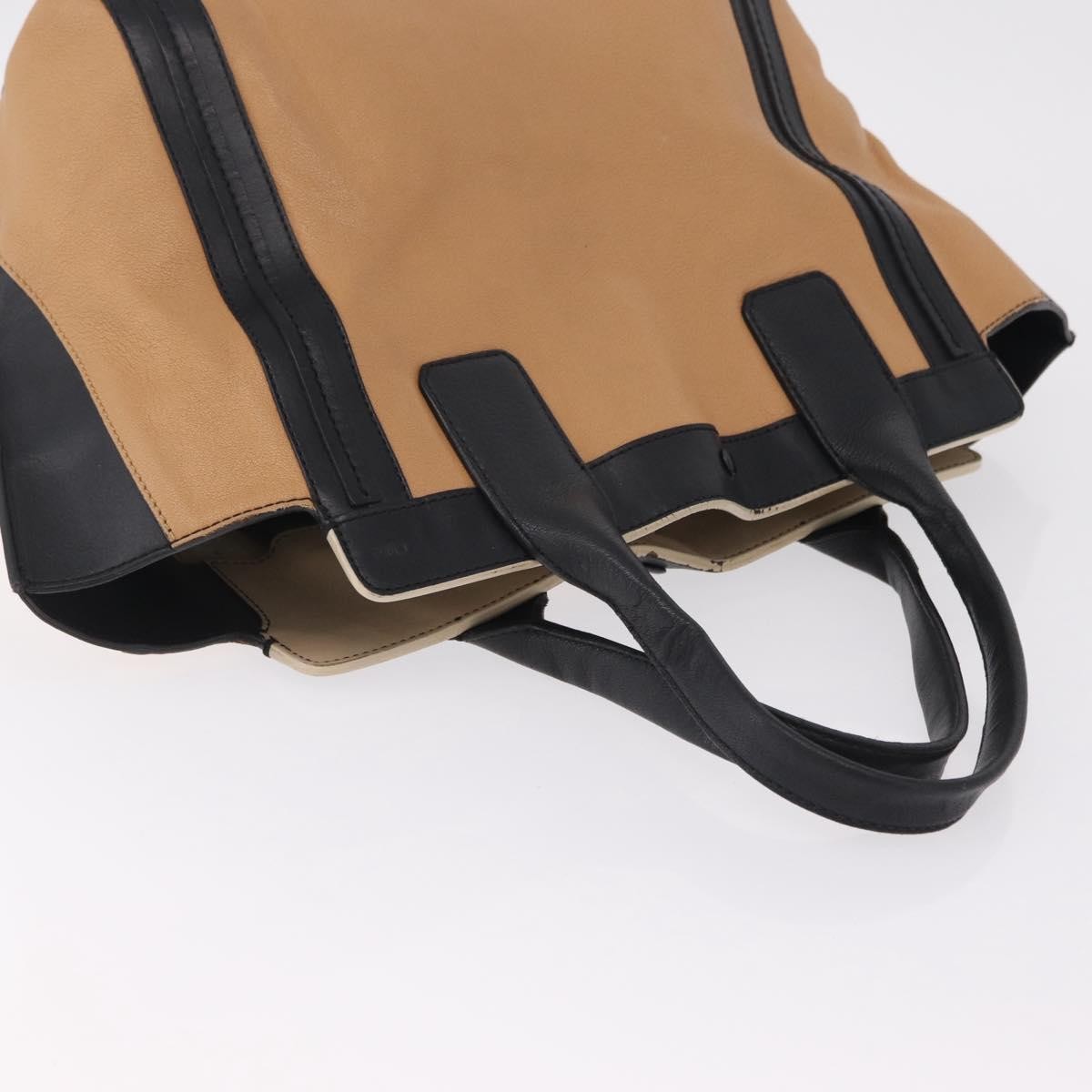 Chloe Alison East West Leather Beige Leather Tote Bag Bag (Pre-Owned)