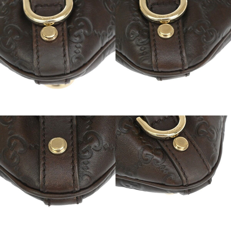 Gucci Guccissima Brown Leather Shoulder Bag (Pre-Owned)