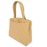 Chanel Matelassé Beige Leather Shoulder Bag (Pre-Owned)
