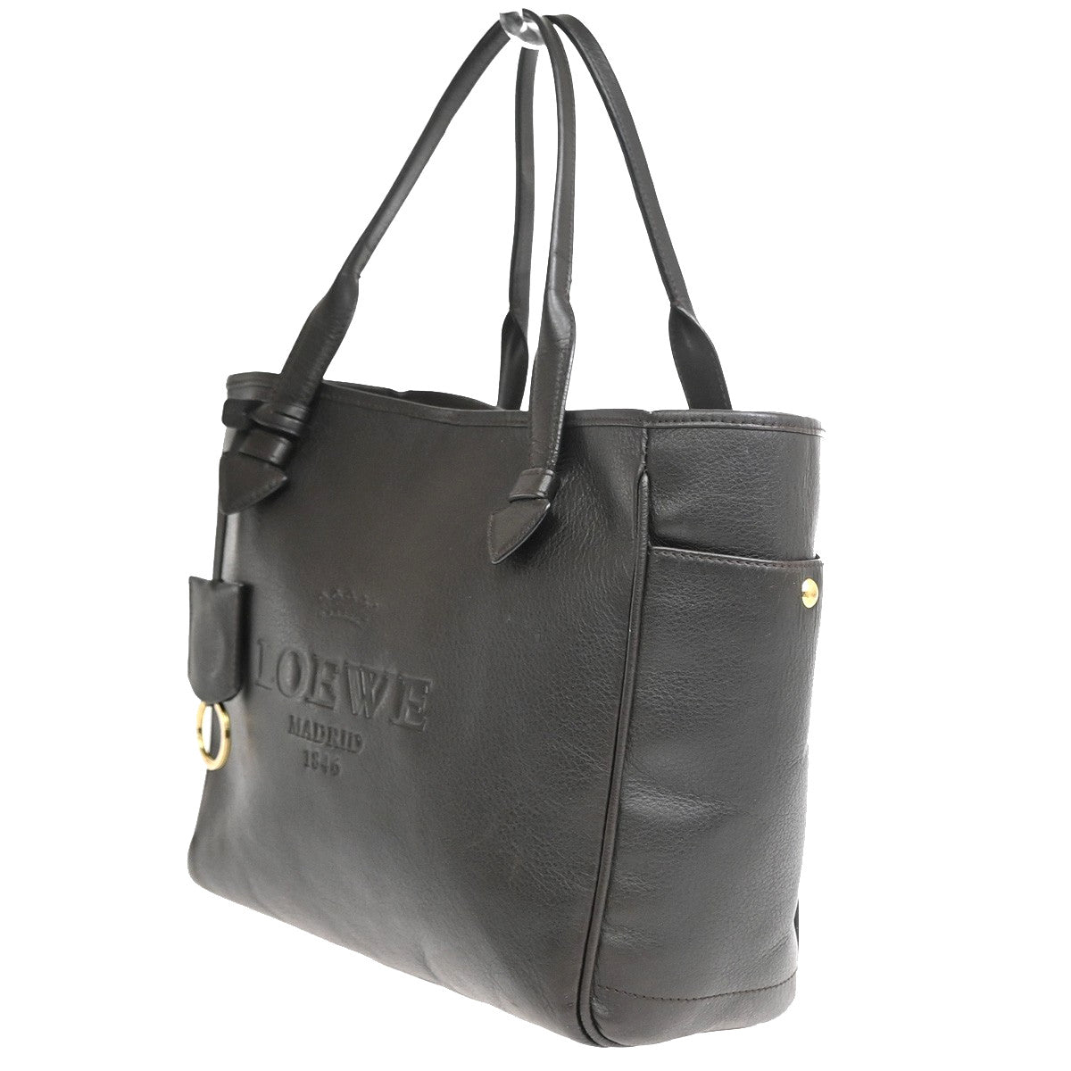 Loewe Heritage Leather Brown Leather Tote Bag Bag (Pre-Owned)