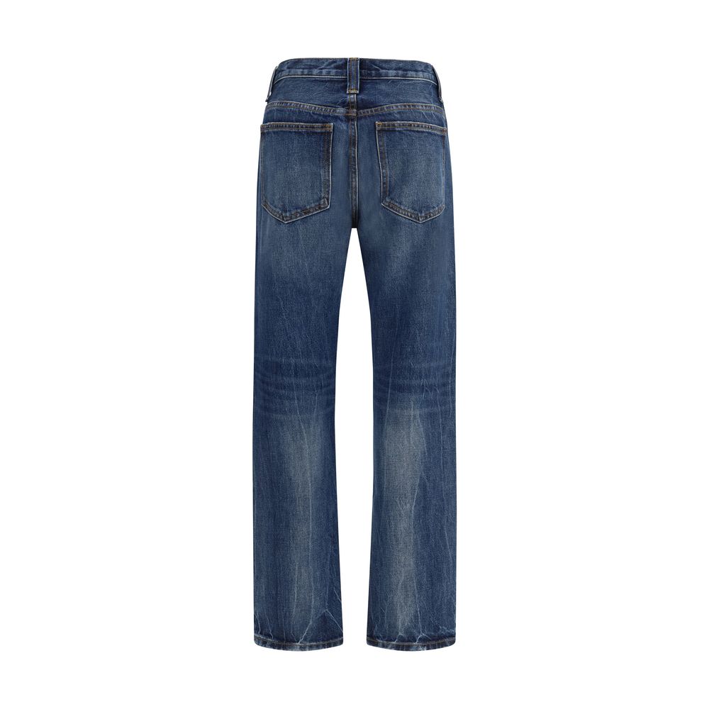 Khaite Blue Cotton High-Waisted Women's Jean