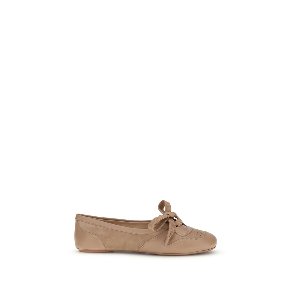 Gianvito Rossi Multicolor Calf Leather Bos Taurus Ballet Women's Flats