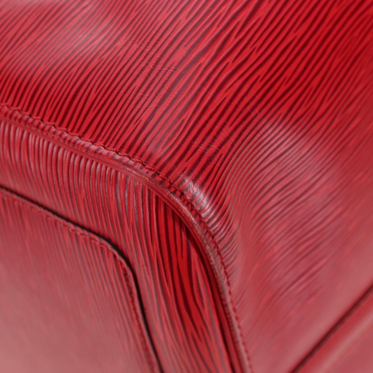 Louis Vuitton Keepall Epi Red Leather Travel Bag Bag (Pre-Owned)