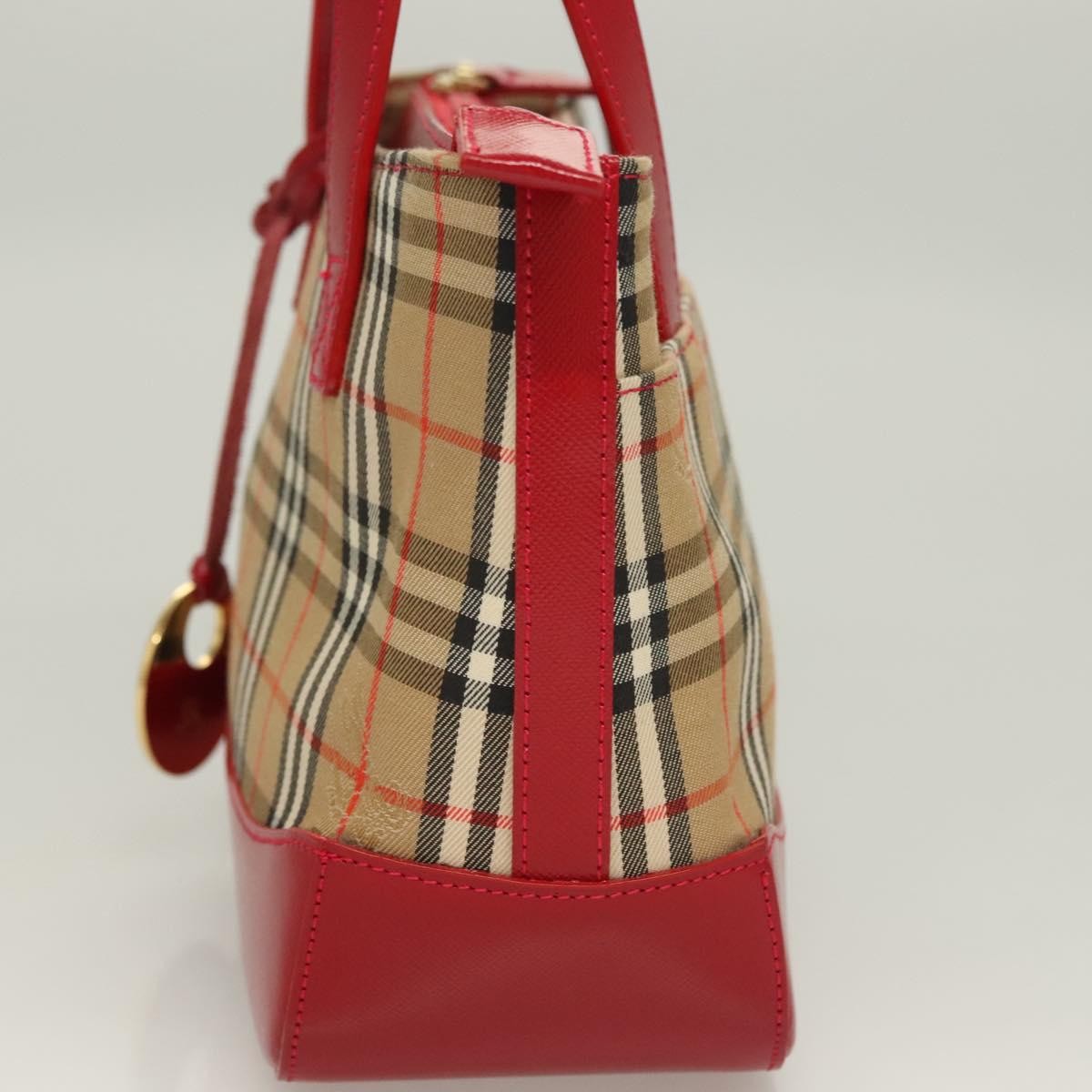 Burberry Nova Check Nova Check Canvas And Leather Beige Canvas Handbag (Pre-Owned)