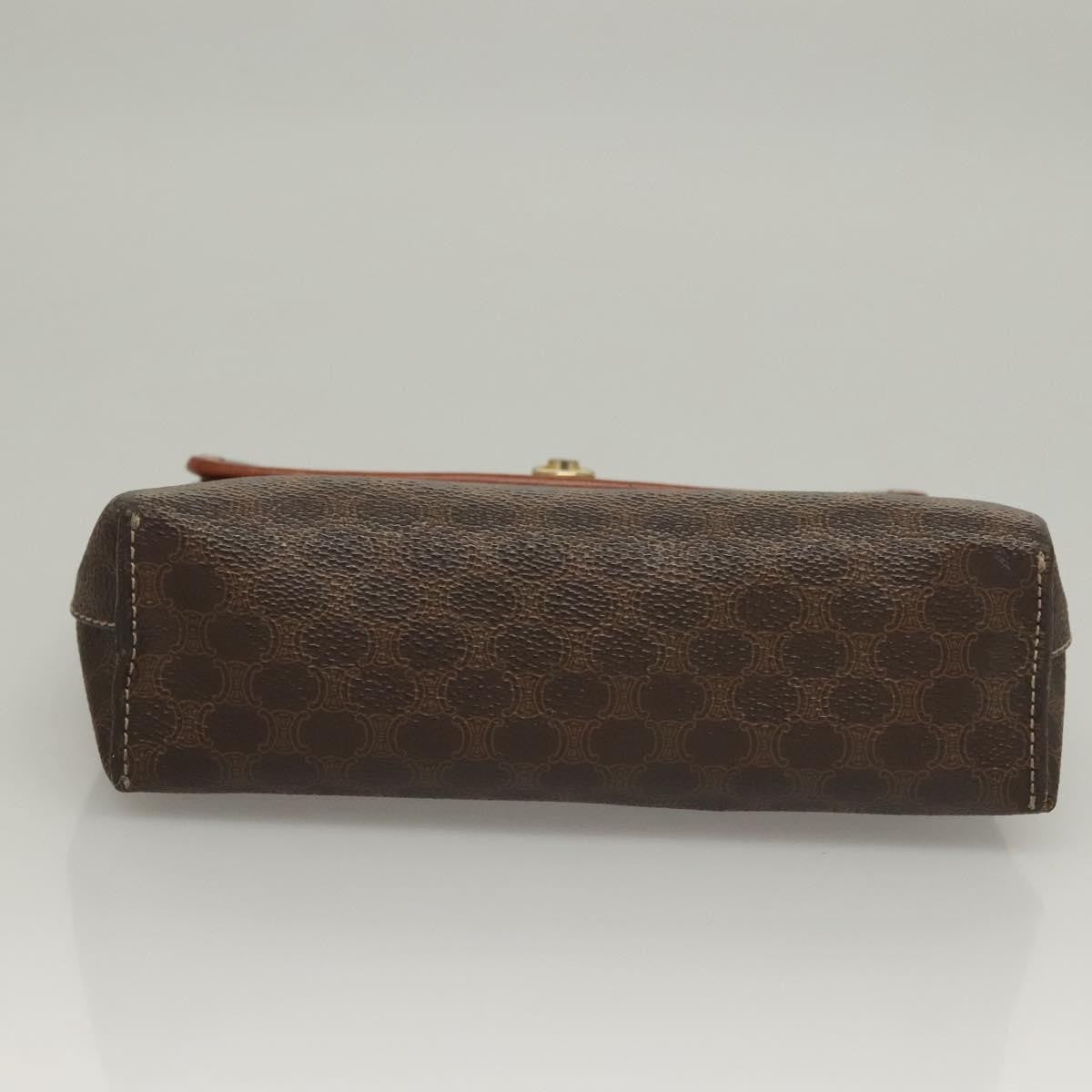 Celine Triomphe Vintage Macadam Canvas Brown Canvas Bag (Pre-Owned)