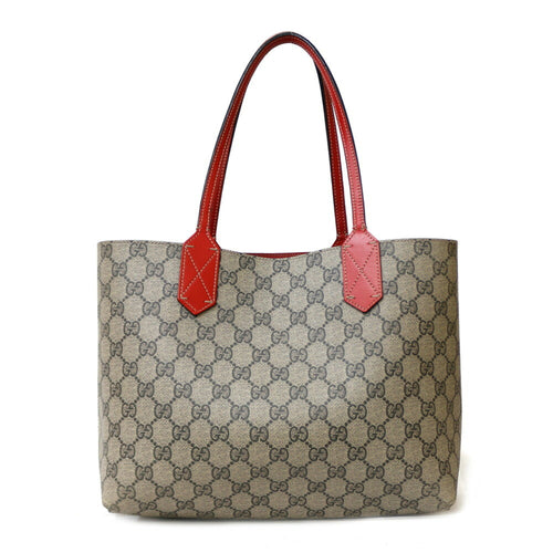 Gucci Reversible Red Canvas Tote Bag (Pre-Owned)