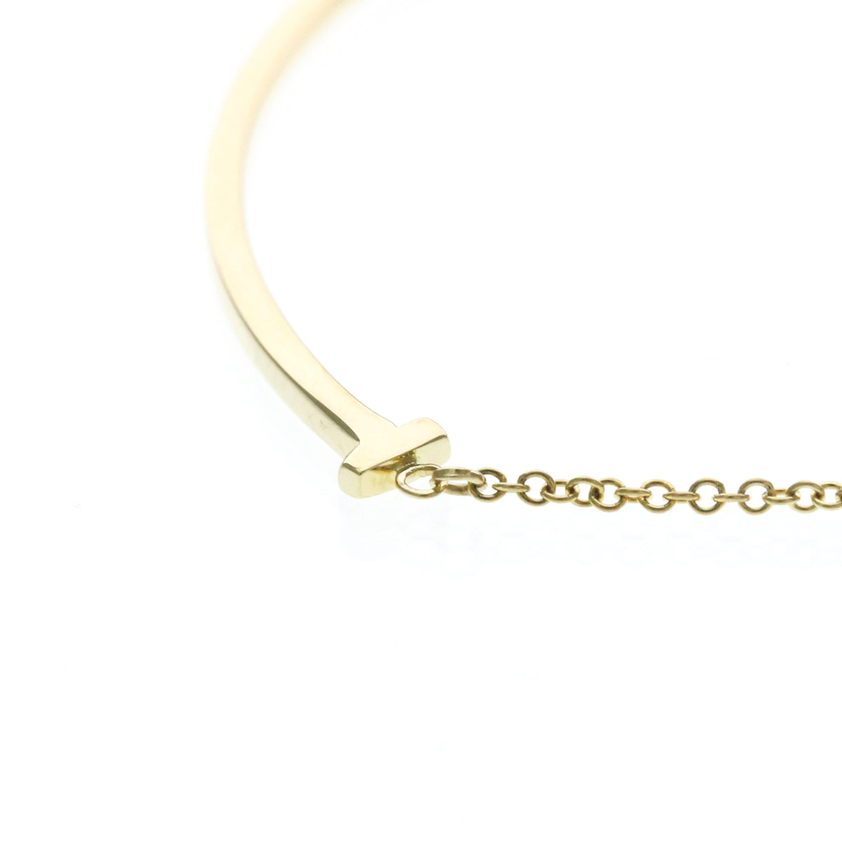 Tiffany & Co. T Smile Pendant 18K Yellow Gold Gold Yellow_Gold Necklace Jewelry (Pre-Owned)