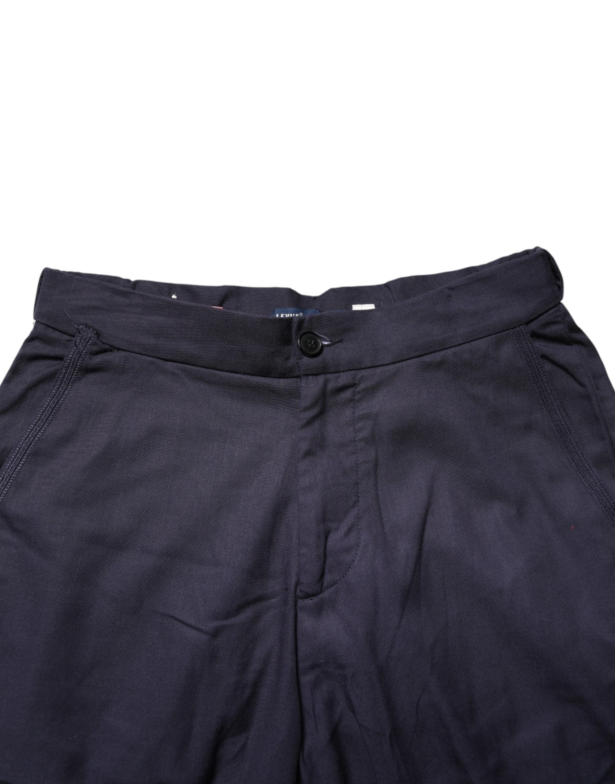 Levi's Navy Blue Straight High Waist Chino Casual Trouser Women's Pants