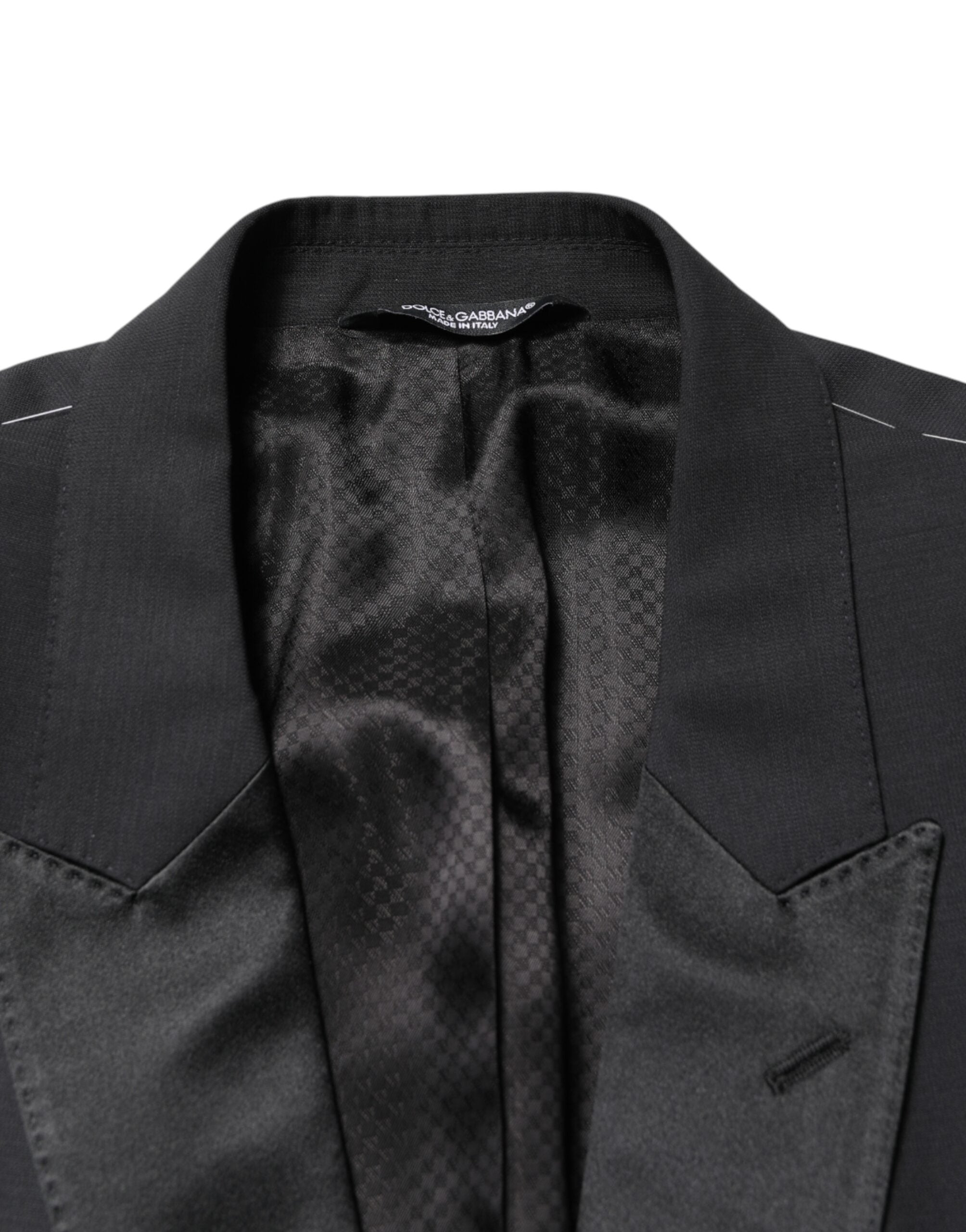 Dolce & Gabbana Black MARTINI Single Breasted Jacket Men's Blazer