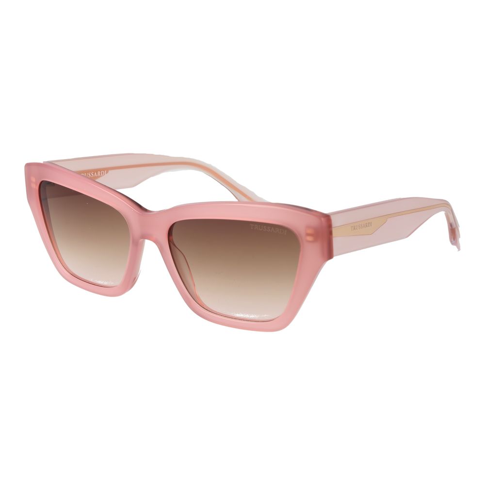 Trussardi Pink Acetate Women's Sunglasses