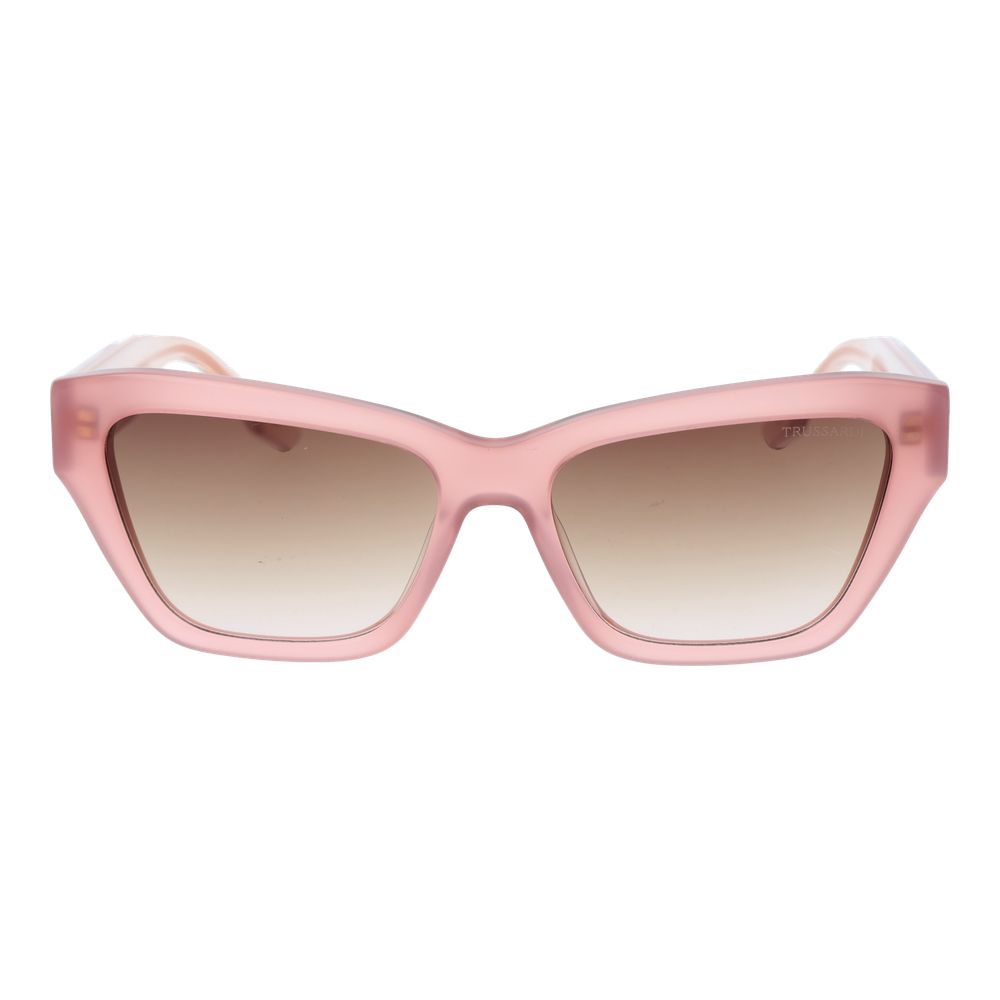 Trussardi Pink Acetate Women's Sunglasses