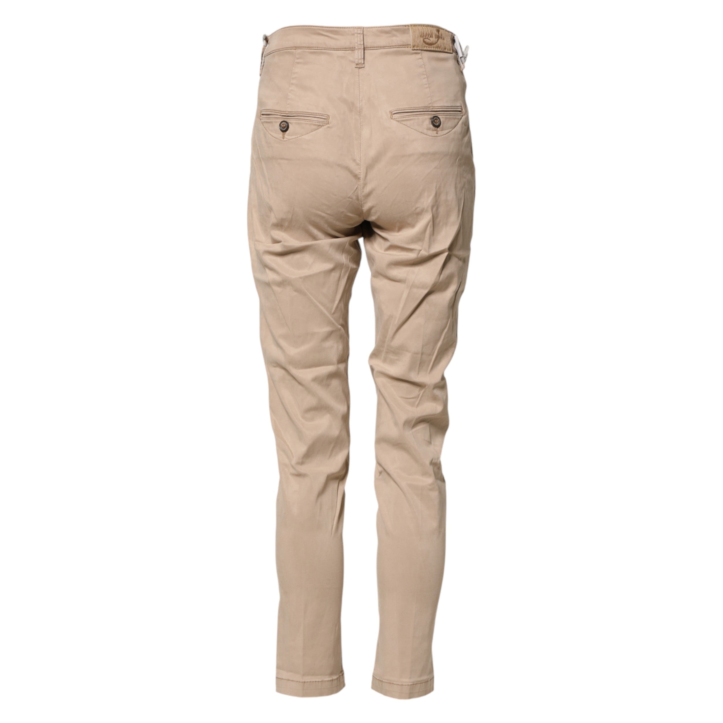 Jacob Cohen Beige Lyocell Skinny High Waist Chino Casual Women's Pants