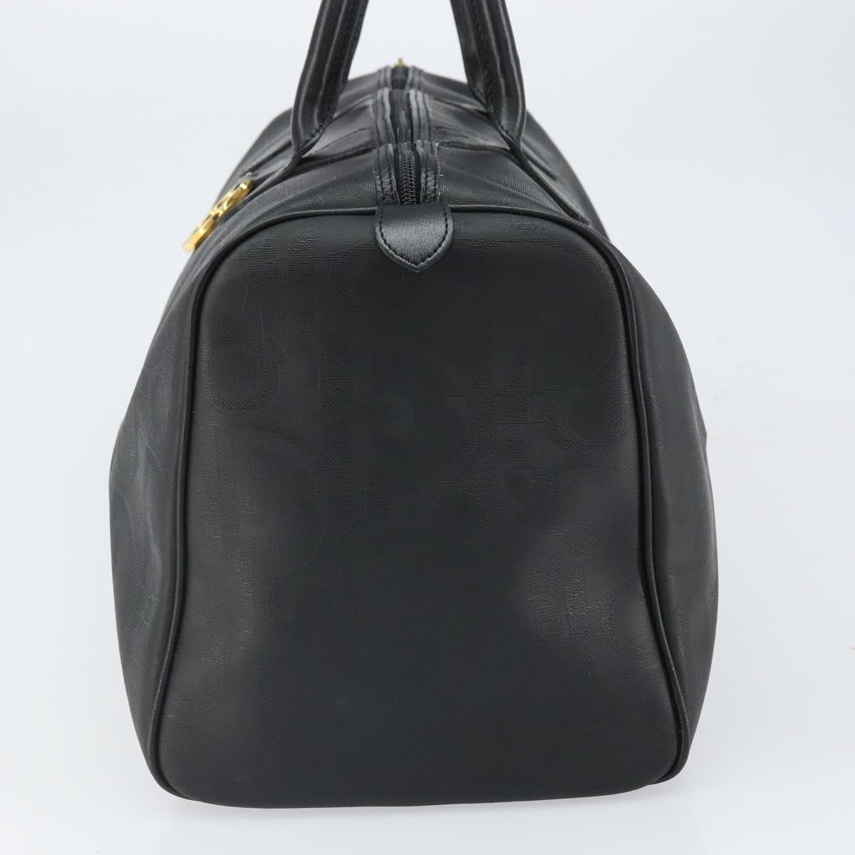 Christian Dior Vintage Trotter Boston Canvas Black Canvas Travel Bag Bag (Pre-Owned)