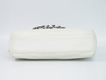 Chanel White Leather Shoulder Bag (Pre-Owned)