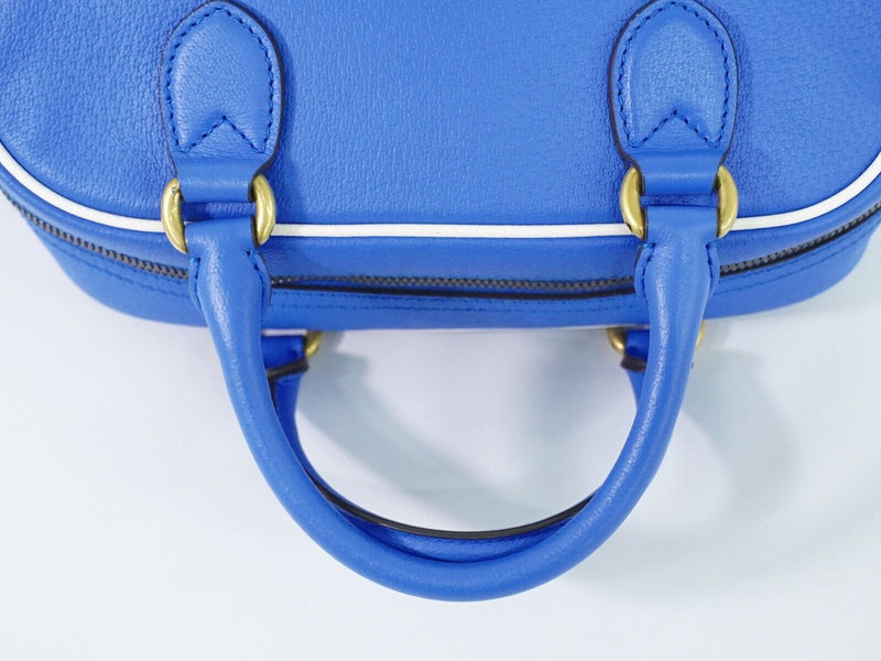 Gucci Blue Leather Handbag (Pre-Owned)
