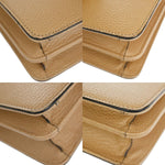 Gucci Interlocking G Beige Leather Shoulder Bag (Pre-Owned)