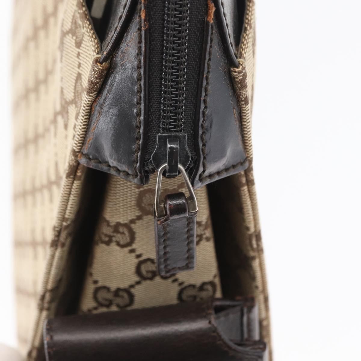 Gucci Gg Canvas Canvas Beige Canvas Briefcase Bag (Pre-Owned)