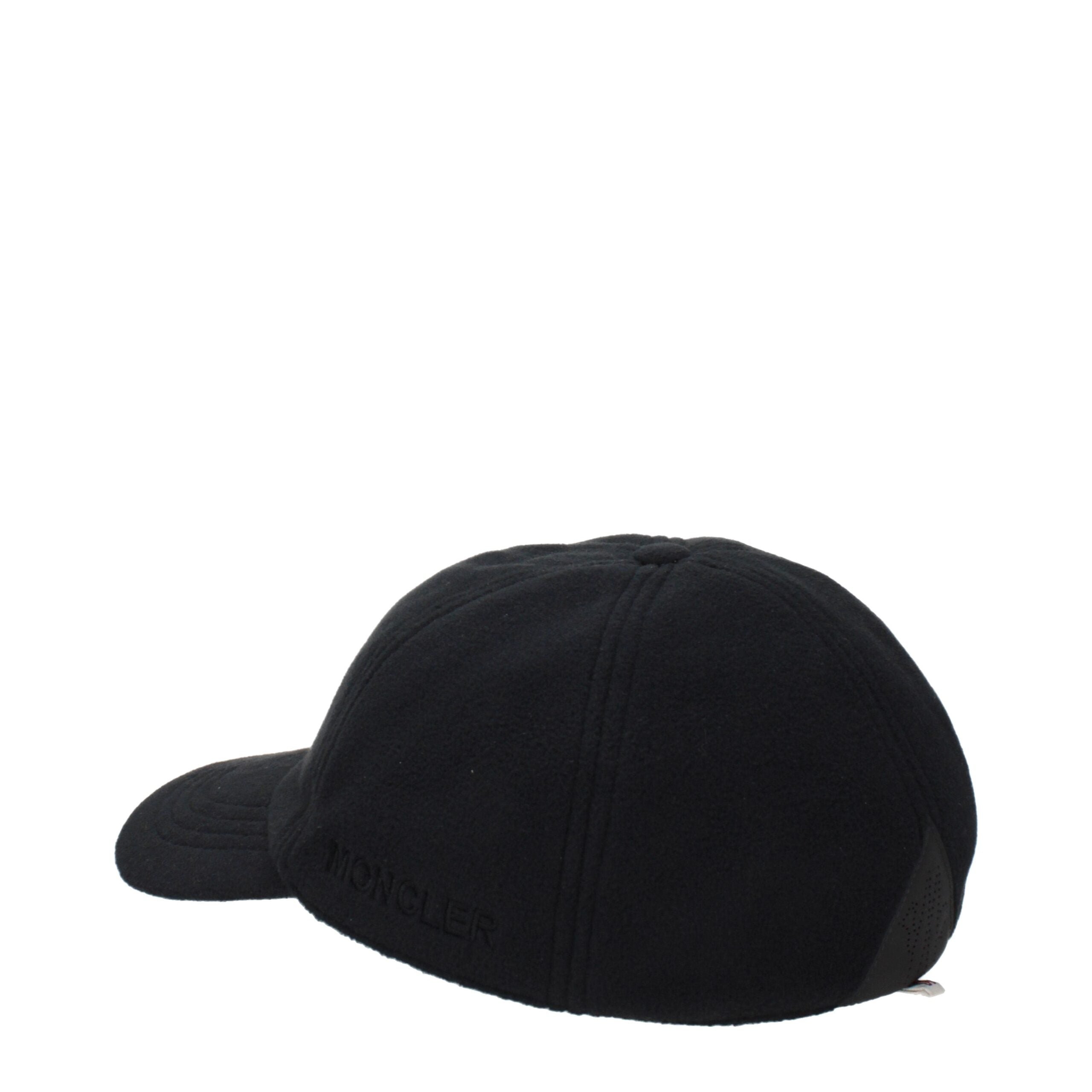 Moncler Black Polyester Cap (Baseball Men's Hat)