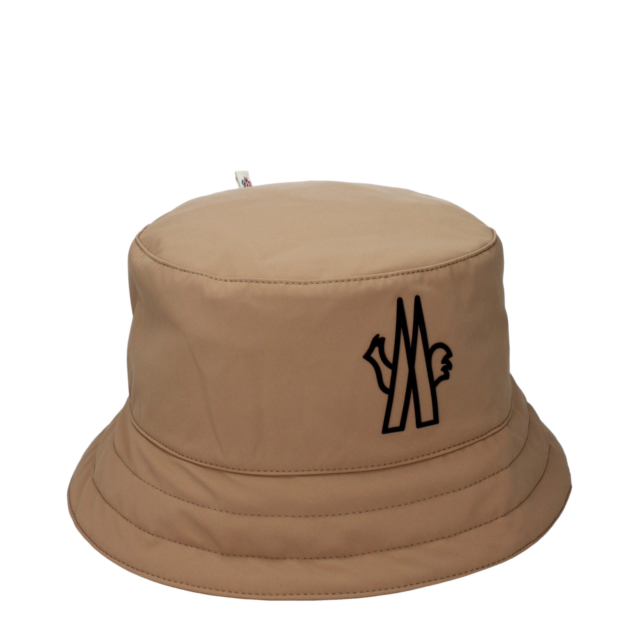 Moncler Beige Fabric Bucket Men's Hat