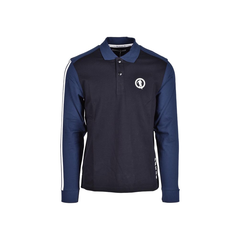 Bikkembergs Blue Cotton Polo Men's Shirt