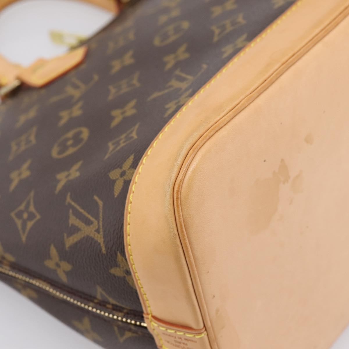 Louis Vuitton Alma Monogram Canvas Brown Canvas Handbag (Pre-Owned)