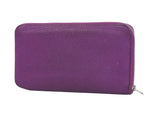 Hermès Zip Purple Leather Wallet  (Pre-Owned)