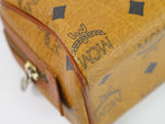 MCM Boston Brown Canvas Handbag (Pre-Owned)