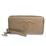 Chanel Cc Brown Leather Wallet  (Pre-Owned)