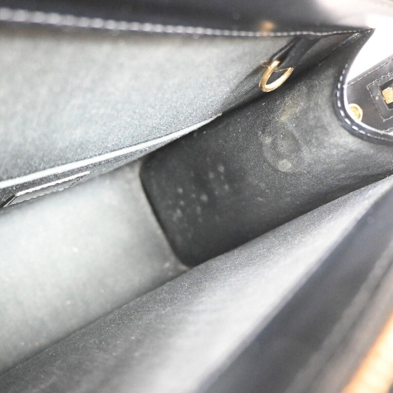 Louis Vuitton Croisette Black Leather Shoulder Bag (Pre-Owned)
