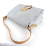 Fendi Zucca Blue Canvas Shopper Bag (Pre-Owned)