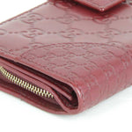 Gucci Burgundy Leather Wallet  (Pre-Owned)